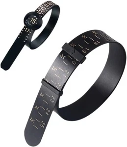 2PCS Ring and Bracelet Sizer Measuring Tool Black Reusable Universal Ring Siz... - Bild 1 von 4