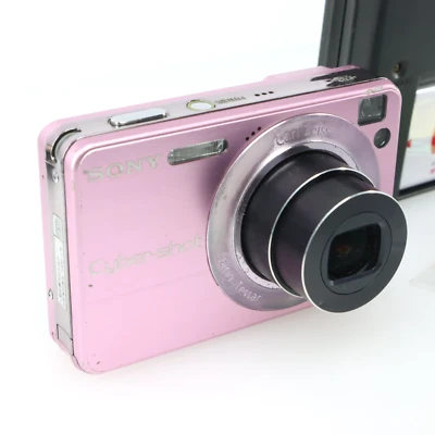 [Ausgezeichnet] Sony Cybershot DSC-W120 Rosa 7,2MP Digitalkamera 4x Zoom JAPAN - Bild 1 von 4