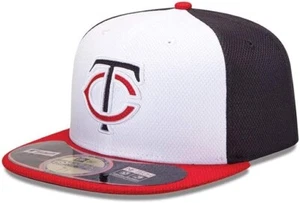 New Era 59Fifty Mens Hat MINNESOTA TWINS RED WHITE Diamond ERA Size 7 7/8 CAP - Picture 1 of 3
