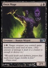 *FOIL* ONYX MAGE NM M12 mtg Black - Creature Unc *FOIL*