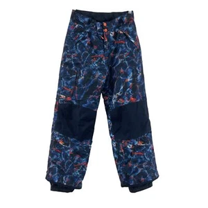Champion Boys L Printed Blue/Orange Ski Snow Winter Pants Polyester Preowned - Picture 1 of 5