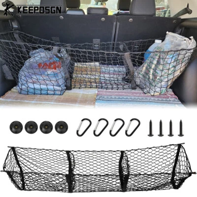 Red de carga expandible de 3 bolsillos organizadora de malla de almacenamiento para Ford Bronco Explorer Foto 1 de 4