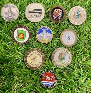 Lote de trabajo de marcador de pelota de golf vintage para palos de golf X10 - varios palos - mezclado 2 - Imagen 1 de 4