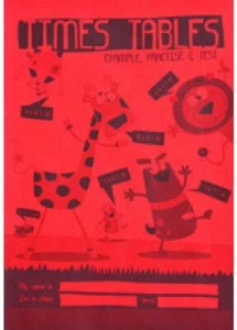Silvine A5 Children's Time Table Book - Bright Red (EX213 ) - Picture 1 of 1