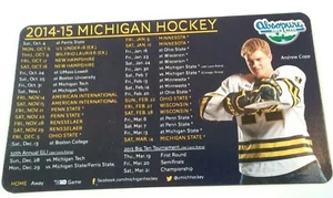 2014-15 Michigan Wolverines horario imán de hockey - Imagen 1 de 1