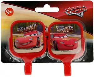 Set auto Stor Disney di 2 appendiabiti adesivi quadrati auto fulmine Mcqueen bambini - Foto 1 di 3