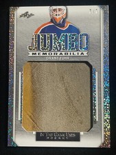 2022-23 Leaf In The Game Used Grant Fuhr Jumbo Memorabilia; SN#7/7; Oilers