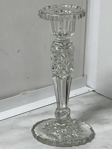 Pressglas Vintage Kerzenständer 8 Zoll verziert dekorativ - Bild 1 von 7