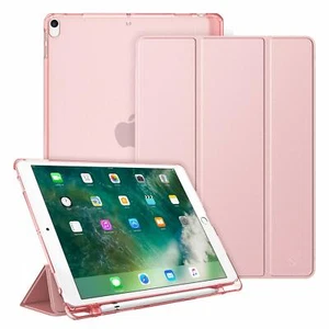 Für Apple iPad Pro 10.5 2017 Tablet Hülle Cover Ständer mit durchscheinender mattierter Rückseite - Bild 1 von 11