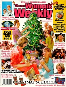 Aus Women's Weekly - Dec 1990 - Christmas, Paul Hogan, Torvill & Dean, Dame Edna - Picture 1 of 4