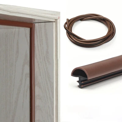 Wooden Door Seals Sealing Strips Rubber Frame Protect Gasket Draught Excluder - Image 1 of 4