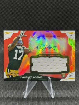 🔥PLAYER WORN RPA /75!🔥 2014 Topps Finest RPA Davante Adams Numbered 53/75 - Image 1 of 3
