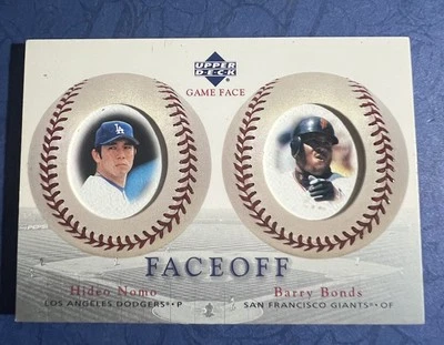 2003 Upper Deck Game Face #183 ~Hideo Nomo  & Barry Bonds MLB Baseball Card - Image 1 of 2
