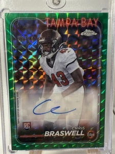 2024 Topps Chrome Rookie Autographs Green Geometric #RACB Chris Braswell Auto/99 - Picture 1 of 3