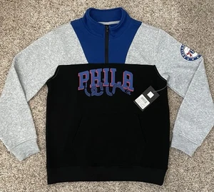 Philadelphia 76ers Viertelreißverschluss Jacke Jugend Junge Größe 14-16 Large Phila Schlange Neu mit Etikett - Bild 1 von 8