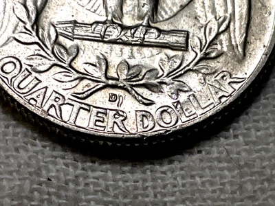 1964-D Washington Quarter D Out of Position Uncirculated Other Errors $19.99 FS - Image 1 of 4