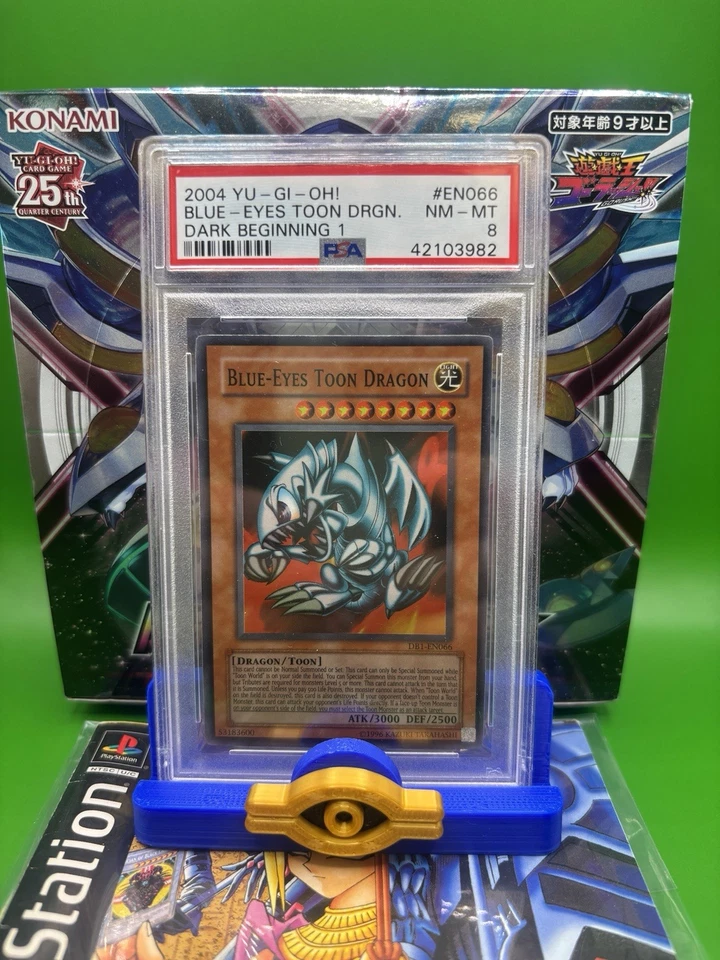 Blue-Eyes Toon Dragon DB1 PSA 8  - Image 1 of 1