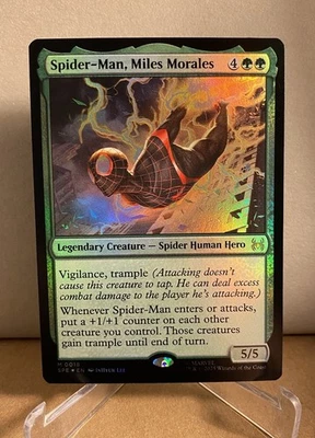 MTG Spider-Man, Miles Morales 0018 Marvel's Spider-Man Eternal Pack-Fresh FOIL - Image 1 of 2