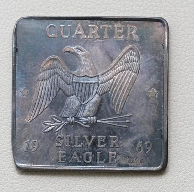 1969 Foster 1/4 Ounce Silver Walla Walla WA Vintage Bar /Z38 - Image 1 of 2