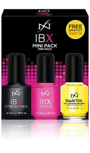 IBX Duo Mini Traitement des Ongles Réparation Renforcer Huile Cuticule Bio 1 Fl Oz - Photo 1/4