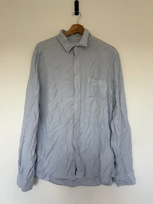 Reiss Shirt Mens Size XL Blue Regular Fit Long Sleeve 100% Tencel Shirt - Image 1 of 4