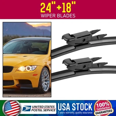 24"+18" Windshield Wiper Blades OEM Replacement For BMW 328i xDrive 2009-2016 - Imagem 1 de 4