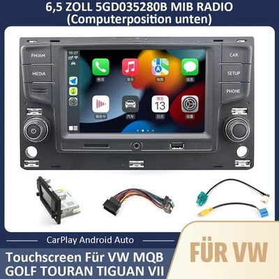 5GD035280B AndroidAuto Carplay Noname Autoradio Für VW Golf 7 7.5 GTR Passat B8 - Bild 1 von 4