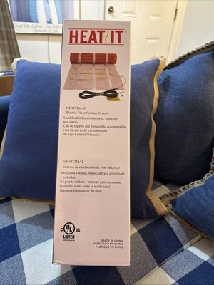 Heat It Mat Heatitmat Electric Floor Heating System 30 Sq Ft New - Image 1 of 4