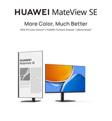 HUAWEI MateView SE 23.8-Inch Full HD IPS LCD Monitor - Black - Image 1 of 4