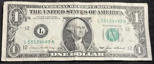 1985 San Francisco $1 Bill Fancy Ladder Note - Picture 1 of 2