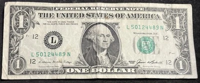 1985 San Francisco $1 Bill Fancy Ladder Note - Image 1 of 2