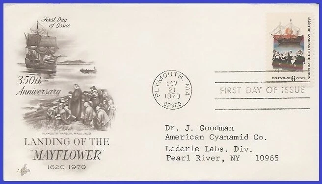 USA4 #1420 ADDR ARTCRAFT FDC   Landing of the Pilgrims - Image 1 of 1