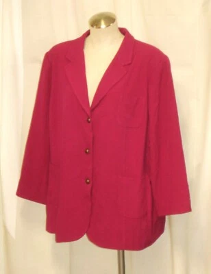 Blazer Avenue HOT ROSA MAGENTA Forrado Talla 22/24 o 3x Foto 1 de 3