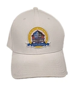 NFL Hall of Fame 50 Year Anniversary White Fitted Hat, M/L, New Era 39Thirty - Picture 1 of 9