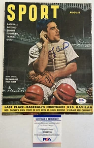 Yogi Berra Signed Sport Magazine,Yankees, NO Label PSA/DNA,1951 Auto,(B119) - Picture 1 of 4