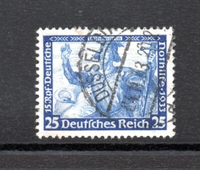 Germany 1933 old Nothilfe stamp Lohengrin (Michel 506) nice used - Image 1 of 2