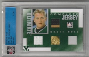 2007-08 ITG Ultimate Memorabilia Complete Jersey Brett Hull Vault 1/1 Patch