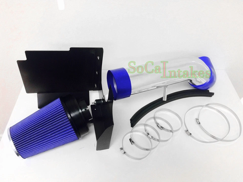Blue Heat Shield Cold Air intake Kit For 2000-2006 GMC Yukon 4.8L/5.3L V8 - Image 1 of 1