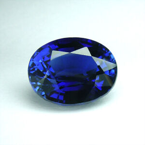 5.10 carats CORNFLOWER BLUE SAPPHIRE OVAL VVS LOOSE GEMSTONE ovale saphir bleu