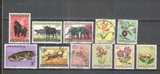 T4280 - RUANDA URUNDI 1953 - LOTTO 11 TEMATICI DIFFERENTI DEL PERIOD - VEDI FOTO