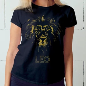 Leo Lion Zodiac Horoscope Star Sign Womens Tshirt - Picture 1 of 1