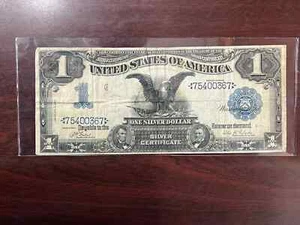 1899 $1 Black Eagle Silver Certificate *RARE Fr 226 Date Above Experimental Run* - Picture 1 of 6