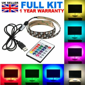 LIGHTS STRIP TAPE CABINET CHANGING COLOUR 5050 KITCHEN UNDER LIGHTING LIGHT 1-5M - Picture 1 of 6