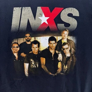 Camiseta INXS Adulto Grande Negra 2006 Tour Rock Alternativo Funk Dance Australia - Imagen 1 de 10