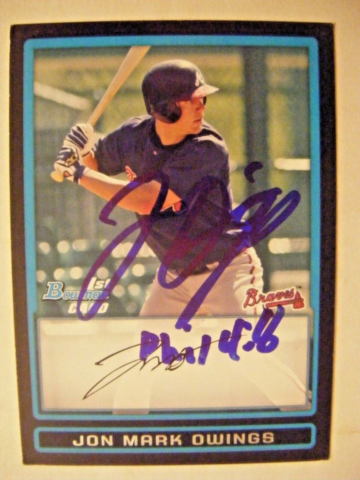 JON MARK OWINGS signed 2009 Bowman Prospects baseball card AUTO Autographed BP47 - Image 1 of 1
