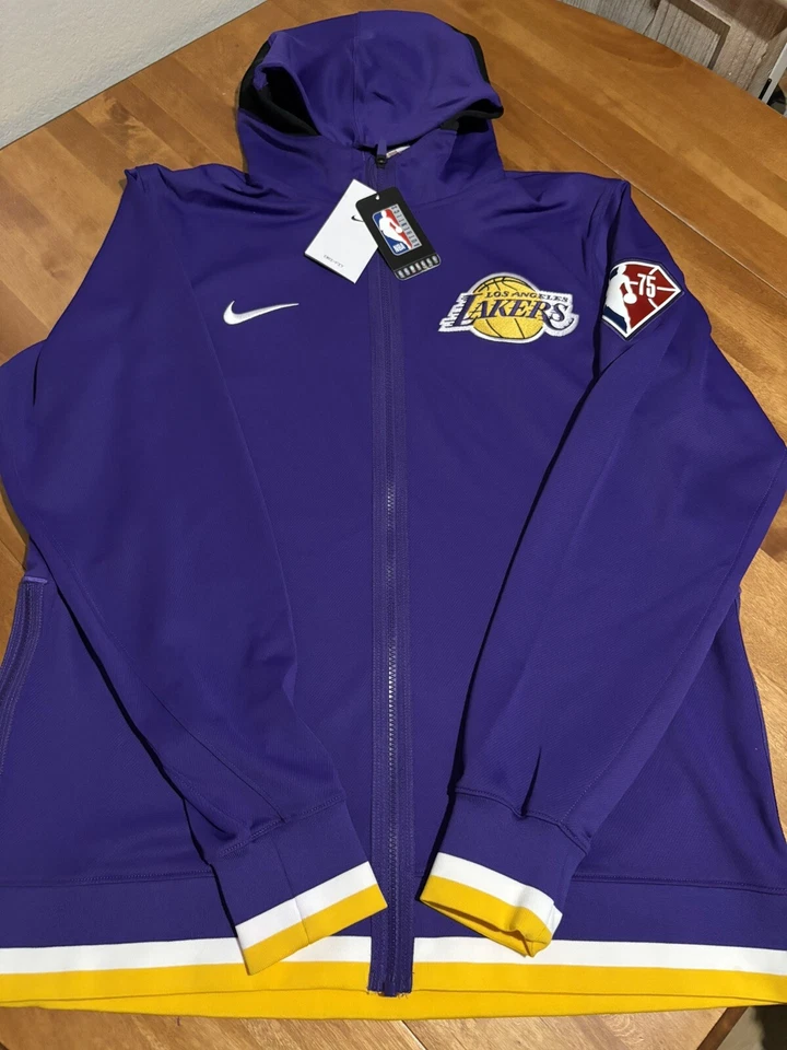 Nike Los Angeles Lakers Team Issued Warm Up Jackets DA7934-504 3-Sz L