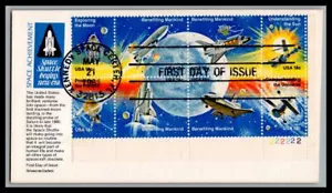 US FDC # 1912-1919 18c Space Achievement Plate Block Aristocrats 1981, 0a886 - Picture 1 of 1