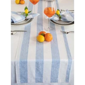 Solino Home Cabana Stripe Linen Table Runner for Dining, Kitchen & Fall Decor - Picture 1 of 6