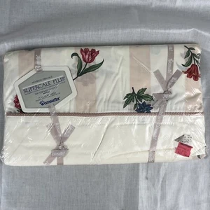 NEW Vintage Wamsutta Supercale Plus Floral Full Bed Flat sheet - Picture 1 of 3