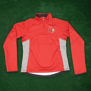 Louisville Cardinals NCAA GEN2 Red Girls 1/4 Zip Pullover Jacket - Picture 1 of 3